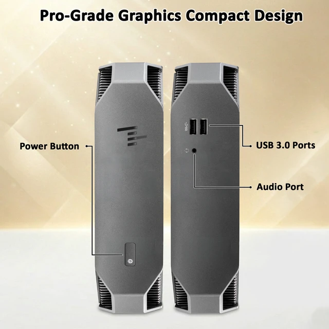 Alt view image 2 of 6 - HP Z2 G3 Mini Desktop Workstation PC, Intel Core i7-7700 3.60Ghz, 8GB RAM, 256GB SSD, Support 4K Resolution, Display Ports, Keyboard and Mouse, WiFi Adapter, Home and office PC, Windows 11 Pro