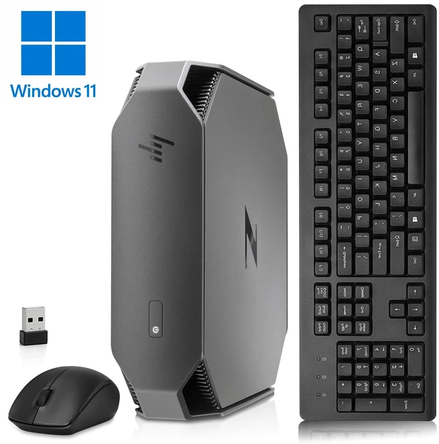 Main image of HP Z2 G3 Mini Desktop Workstation Computer, Intel Core i7-7700 3.60Ghz, 16GB RAM, 128GB SSD, Support 4K Resolution, Display Ports, Wireless Keyboard and Mouse, Wi-Fi Adapter, Windows 11 Pro