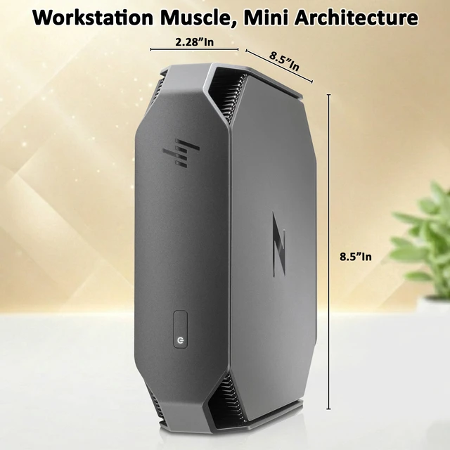 Alt view image 4 of 6 - HP Z2 G3 Mini Desktop Workstation Computer, Intel Core i7-7700 3.60Ghz, 16GB RAM, 128GB SSD, Support 4K Resolution, Display Ports, Wireless Keyboard and Mouse, Wi-Fi Adapter, Windows 11 Pro