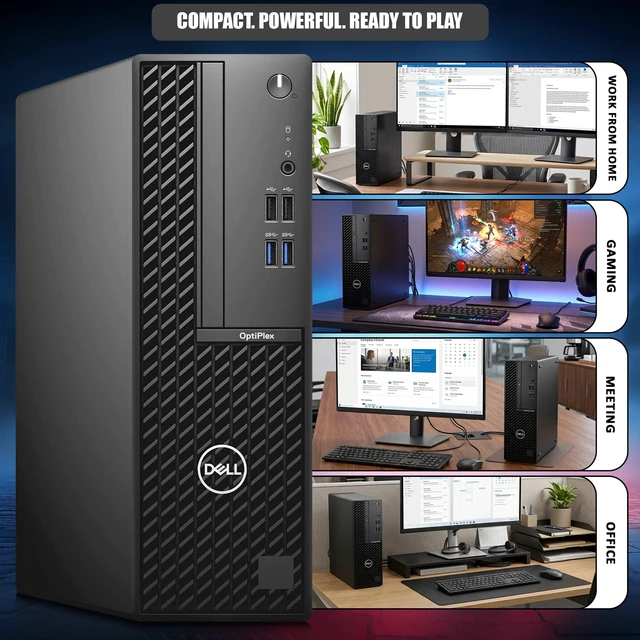 Alt view image 6 of 6 - Dell OptiPlex Gaming Computer PC, Intel Core i7-10th 2.90GHz, 16GB RAM, 256GB SSD, AMD Radeon RX-550 Graphics, RGB Keyboard & Mouse, RGB Headphones, Wi-Fi Adapter, Windows 11 Professional
