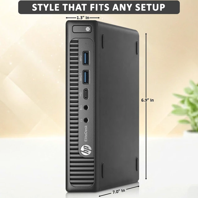 Alt view image 3 of 5 - HP EliteDesk 800 G2 Desktop Tiny Computer, Intel Core i5-6th 6th Gen 2.50GHz, 6MB Intel Smart Cache Memory, 8GB RAM, 256GB SSD, Keyboard and Mouse, Wi-Fi, Home and Office PC, Windows 11 Professional