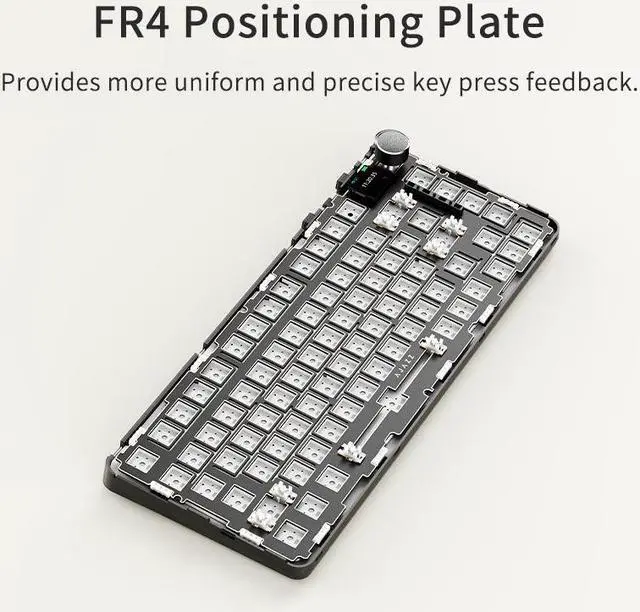 Alt view image 6 of 7 - FirstBlood AK820 MAX 8000mah 75% Super Capacity Battery Wireless Triple Mode Mechanical Gaming Office Keyboard GASKET Structure Full key hot-swappable RGB