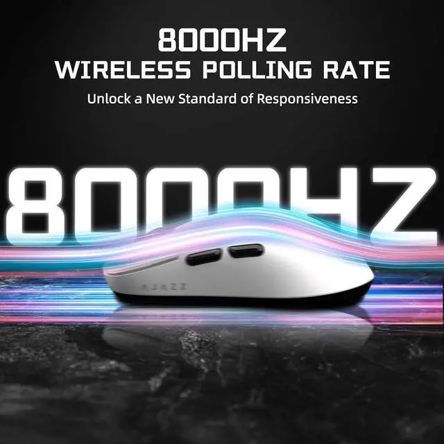 Alt view image 2 of 7 - FirstBlood AJ159 APEX PAW3950 8Khz Ultralight Gaming Mouse with RGB Magnetic Charging Dock 42000dpi optical sensor 100 million clicks Ice Sensation Coated Trip-Mode Mouse Orange