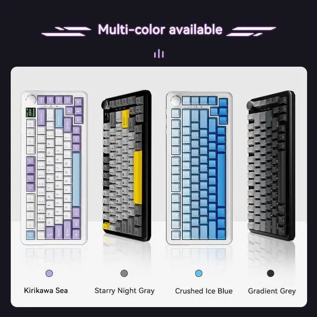 Alt view image 6 of 6 - FirstBlood AK820 MAX HE Rapid Trigger Keyboard, Wired/Wireless Gaming Keyboard, Hall Effect Gasket Mechanical Keyboard, Adjustable Actuation, Magnetic Switches, RGB for Win/Mac (Black, Tri-Mode)