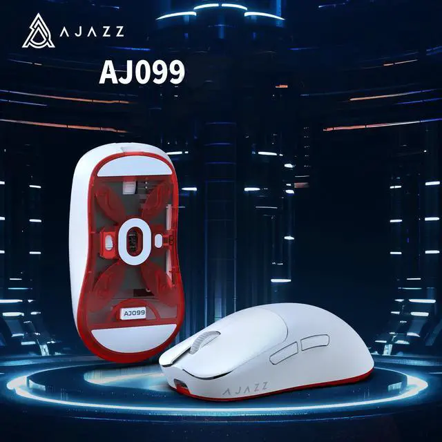 Alt view image 2 of 6 - FirstBlood  AJ099 PRO Superlight Wireless Gaming Mouse, Ergonomic 54g Ultra Lightweight 2.4Ghz/Wired Computer Mouse, PAW3311, 200Hrs Battery Programmable Buttons for Win/MAC PC Gamers Black