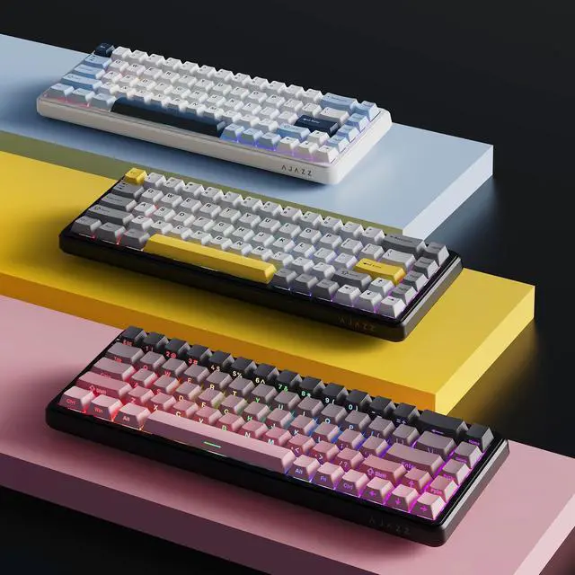 Alt view image 7 of 7 - firstblood/AJAZZ AK680 MAX Wireless Magnetic Axis Keyboard Three-mode Mechanical Keyboard Gaming E-sports 8K Black