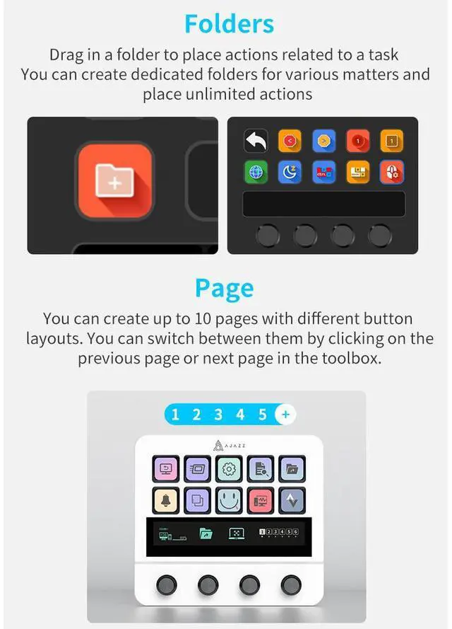 Alt view image 2 of 7 - Firstblood akp05 desktop assistant console panel controller for stock trading live broadcast tuning programmable shortcut keys
