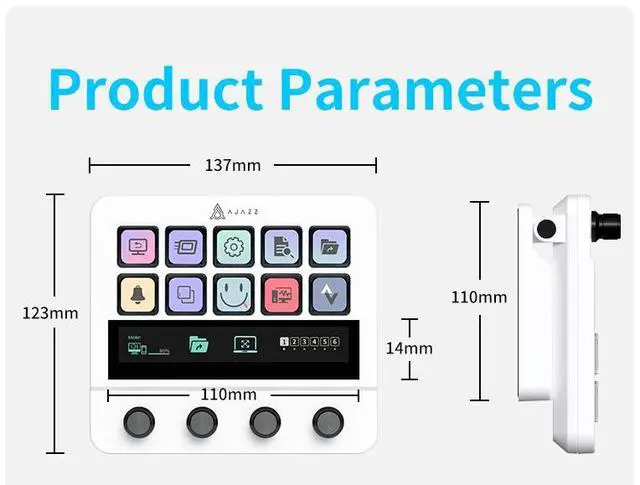 Alt view image 6 of 7 - Firstblood akp05 desktop assistant console panel controller for stock trading live broadcast tuning programmable shortcut keys