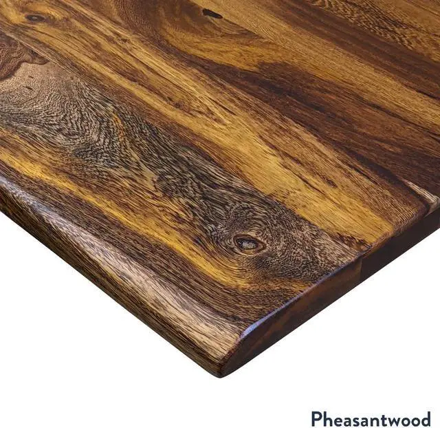 Alt view image 5 of 7 - Desky Dual Hardwood Sit Stand Desk - Natural Walnut / 48 x 30 inches / Matte Black