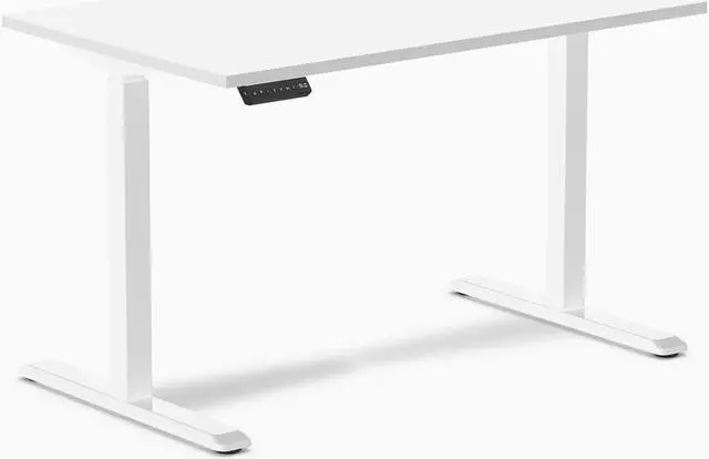 Main image of Desky Single Sit Stand Gaming Desk - White / 47.2" x 29.5" / White