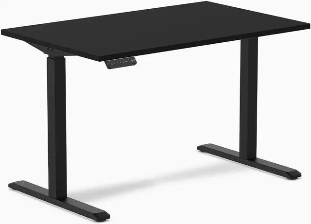Alt view image 3 of 14 - Desky Single Sit Stand Gaming Desk - White / 47.2" x 29.5" / Black