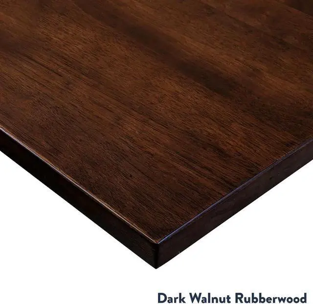 Alt view image 4 of 7 - Desky Dual Rubberwood Sit Stand Desk - Dark Walnut / 72 x 30 in / Space Gray