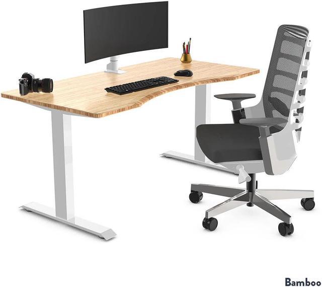 Alt view image 3 of 7 - Desky Zero Ergo Edge Office Desk - White / 72 x 30 in / White