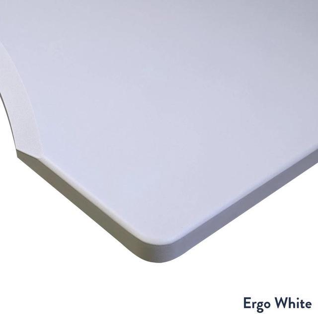 Alt view image 7 of 7 - Desky Zero Ergo Edge Office Desk - White / 72 x 30 in / White