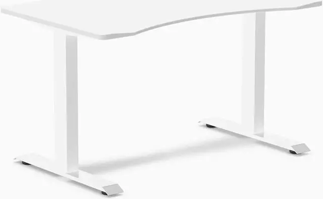 Main image of Desky Zero Ergo Edge Office Desk - White / 48 x 30 in / White