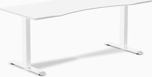 Main image of Desky Zero Ergo Edge Office Desk - White / 72 x 30 in / White