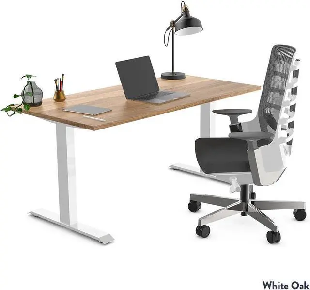 Alt view image 3 of 7 - Desky Zero Hardwood Office Desk - Saman / 48 x 30 in / Matte Black