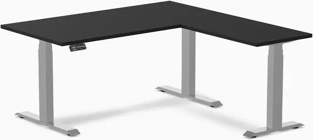 Alt view image 6 of 7 - Desky Sigma L-Shape Gaming Desk - 59 x 29.5 x 61.5 x 20 in / Matte Black