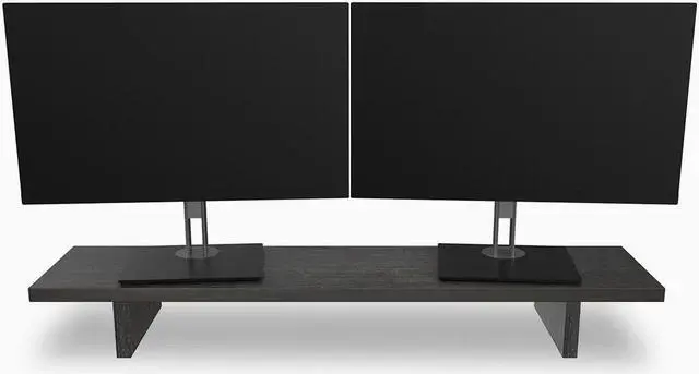 Alt view image 8 of 14 - Desky Monitor Stand - Dark Bamboo