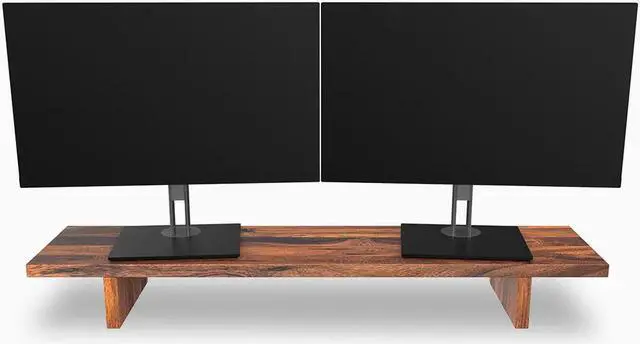 Alt view image 8 of 14 - Desky Monitor Stand - Pheasantwood Hardwood