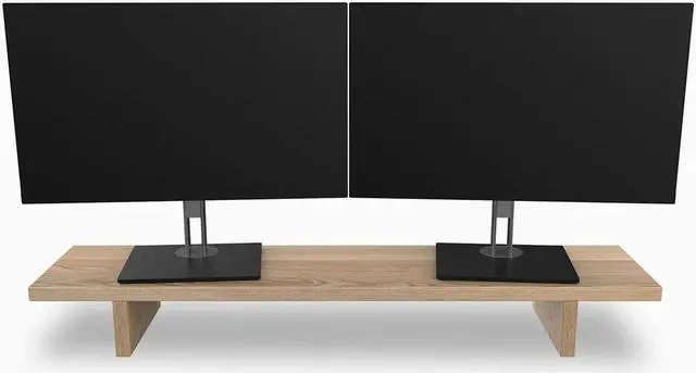 Alt view image 8 of 14 - Desky Monitor Stand - White Ash Hardwood