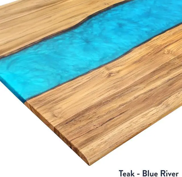 Alt view image 5 of 7 - Desky Dual Resin Hardwood Sit Stand Desk - Natural Walnut Emerald River / 72 x 30 inches / White