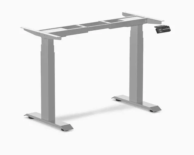 Alt view image 4 of 5 - Desky Dual Mini Standing Desk Frame - White