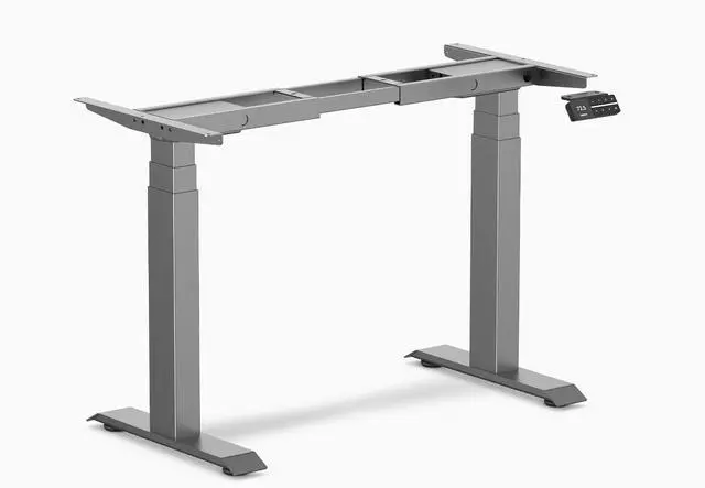 Alt view image 5 of 5 - Desky Dual Mini Standing Desk Frame - White