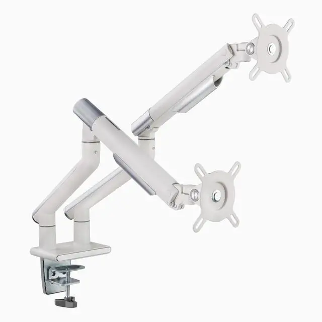 Alt view image 7 of 7 - Desky Dual Slim Aluminium Monitor Arm - Space Gray