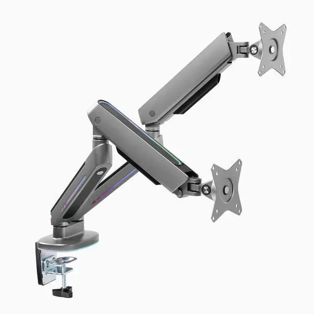 Alt view image 2 of 7 - Desky Dual LED Monitor Arm - White