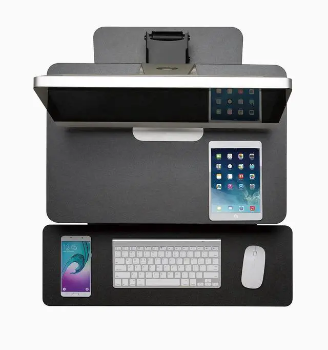 Alt view image 3 of 7 - Desky Zero Standing Desk Converter