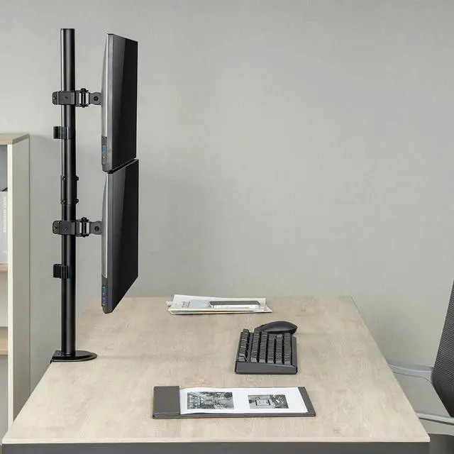 Alt view image 3 of 7 - Desky Eco Vertical Monitor Mount - Black
