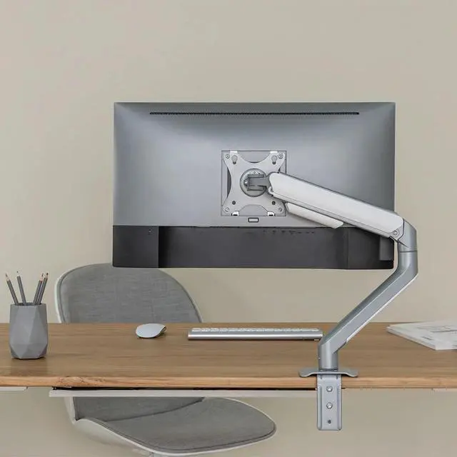 Alt view image 5 of 7 - Desky Single Spring Eco Monitor Arm - Silver