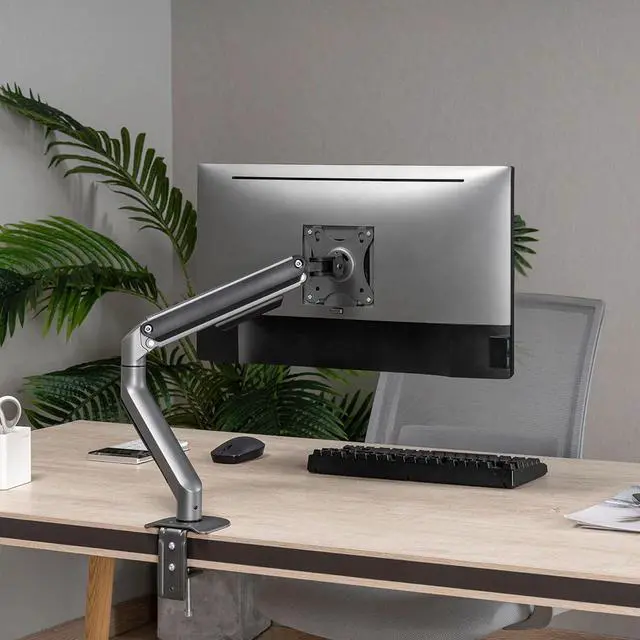 Alt view image 3 of 7 - Desky Single Spring Eco Monitor Arm - Silver