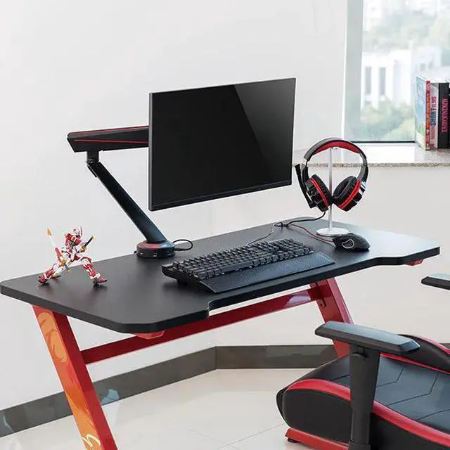 Alt view image 4 of 7 - Desky Single LED Gaming Monitor Arm