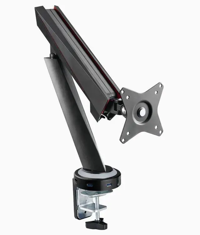 Alt view image 6 of 7 - Desky Single LED Gaming Monitor Arm