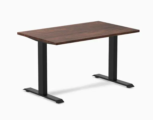 Main image of Desky Zero Softwood Office Desk - American Rustic Pine / 48 x 30 in / Matte Black