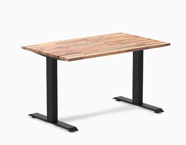 Alt view image 6 of 7 - Desky Zero Softwood Office Desk - Acacia / 72 x 30 in / Grey