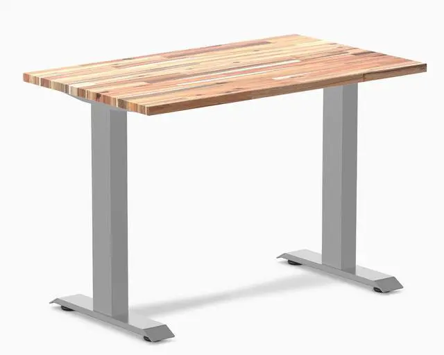 Main image of Desky Zero Mini Softwood Office Desk - Acacia / 40 x 24 in / Grey