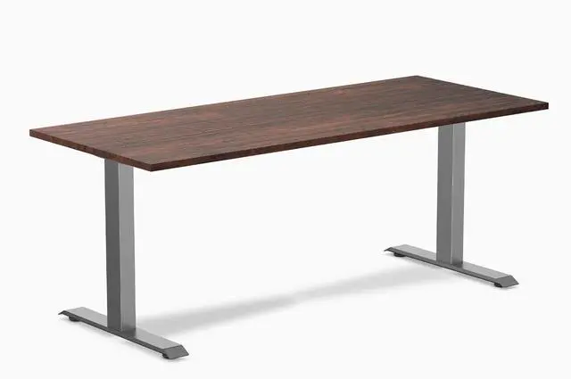 Main image of Desky Zero Softwood Office Desk - American Rustic Pine / 72 x 30 in / Space Gray