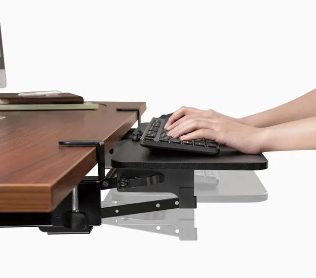 Alt view image 7 of 7 - Desky Keyboard Tray - White