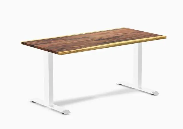 Main image of Desky Zero Hardwood Office Desk - Saman / 60 x 30 in / White