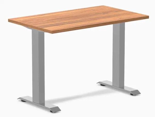 Main image of Desky Zero Mini Office Desk - Prime Oak / 40 x 24 in / Grey
