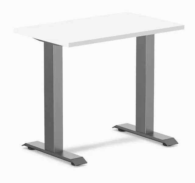Main image of Desky Zero Mini Office Desk - White / 32 x 20 in / Space Gray