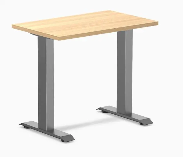 Main image of Desky Zero Mini Office Desk - Sublime Teak / 32 x 20 in / Space Gray