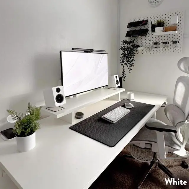 Alt view image 13 of 14 - Desky Monitor Stand - White Laminate
