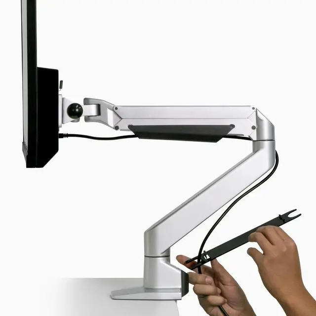 Alt view image 7 of 7 - Desky Single Monitor Arm - Black