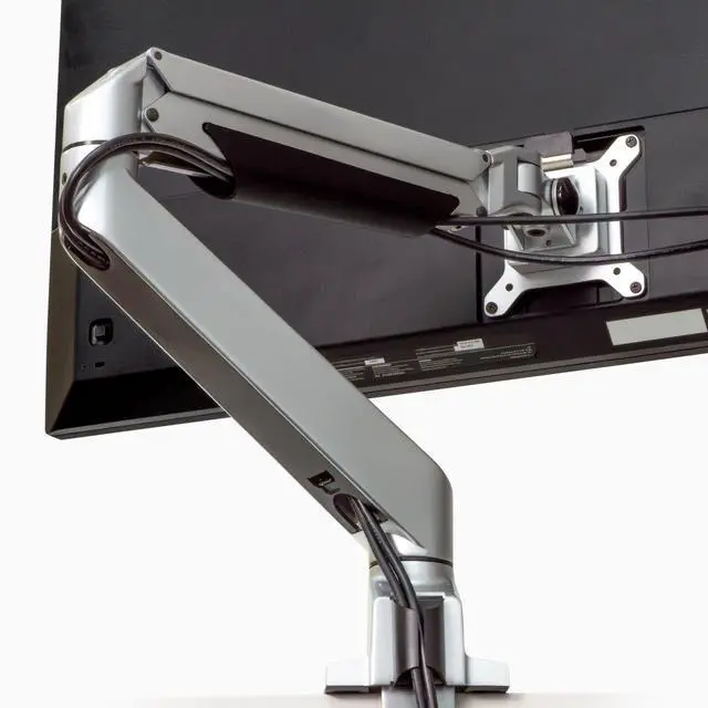 Alt view image 7 of 7 - Desky Single Monitor Arm - Silver