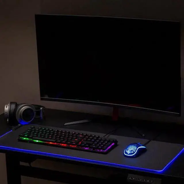 Alt view image 4 of 7 - Desky LED Gaming Mouse Pad