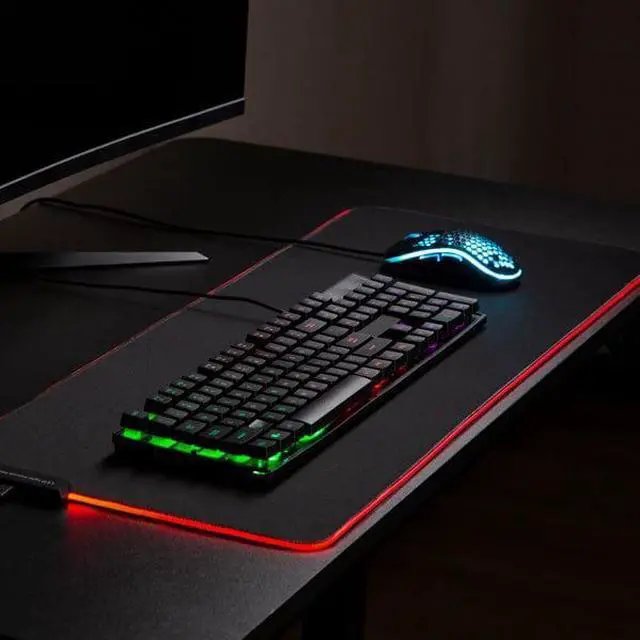 Alt view image 7 of 7 - Desky LED Gaming Mouse Pad